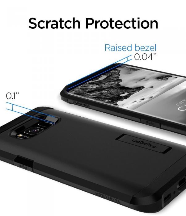 UTGATT5 - SPIGEN Tough Armor Skal till Samsung Galaxy S8 Plus - Svart