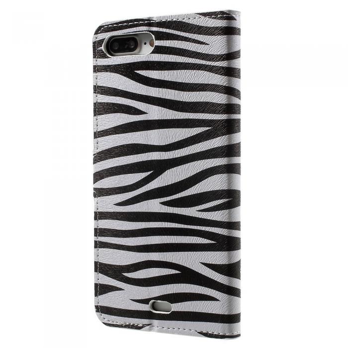 UTGATT5 - Plnboksfodral till iPhone 7 Plus & iPhone 8 Plus - Zebra