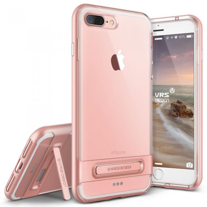 UTGATT5 - Verus Crystal Bumper Skal till Apple iPhone 7 Plus - Rose Gold
