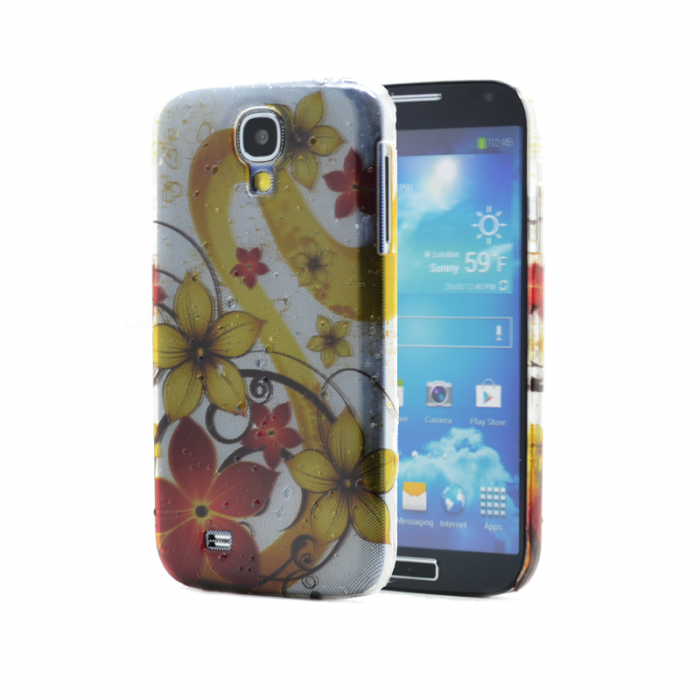 A-One Brand - Baksidesskal till Samsung Galaxy S4 i9500 - Blomster