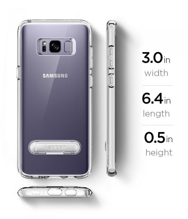 UTGATT5 - SPIGEN Ultra Hybrid S Skal till Samsung Galaxy S8 Plus - Clear
