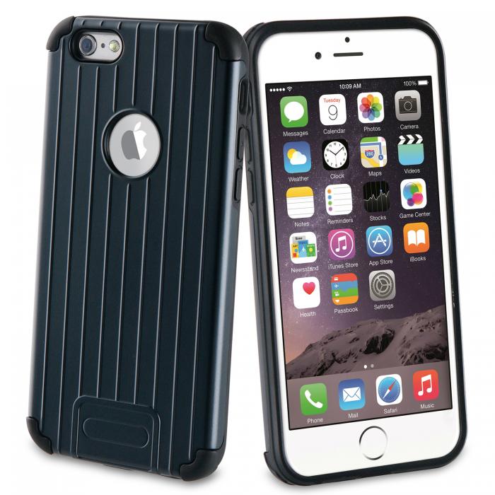 UTGATT5 - Muvit PRO Stripes Shockproof iPhone 6/6S - Svart
