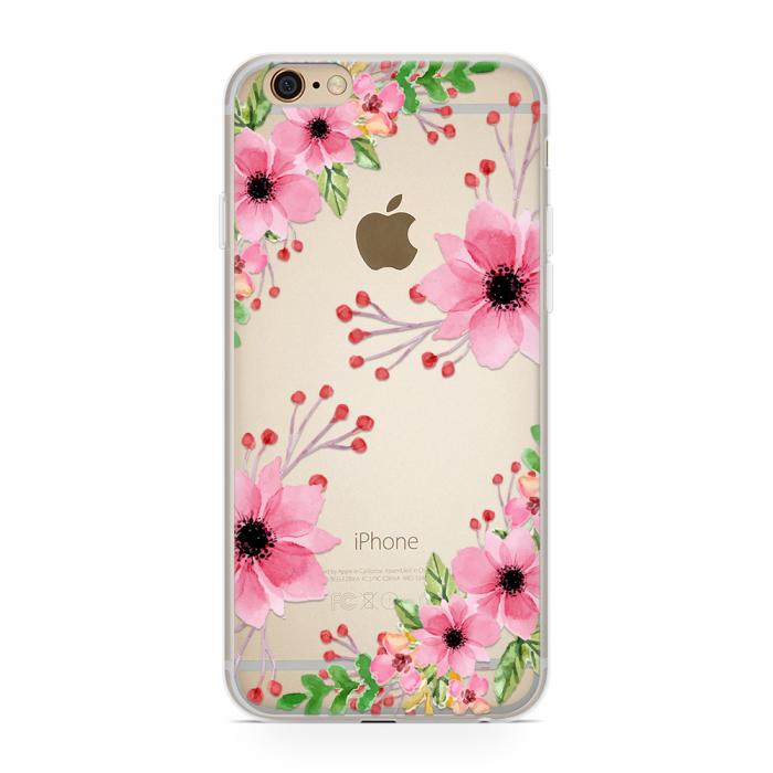 UTGATT5 - Skal till Apple iPhone 6(S) Plus - Pink Flowers