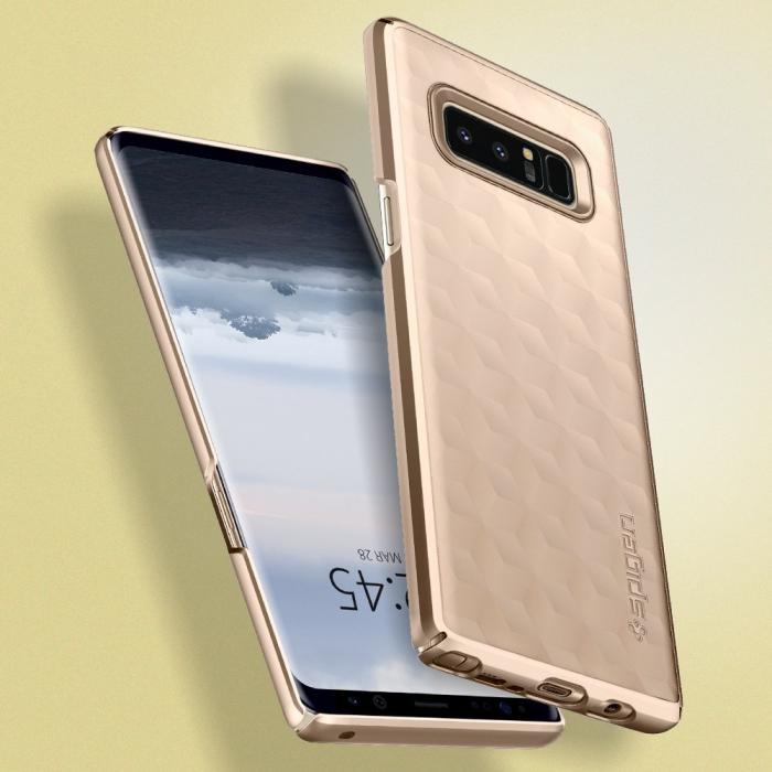 UTGATT5 - SPIGEN Thin Fit Skal till Samsung Galaxy Note 8 - Gold