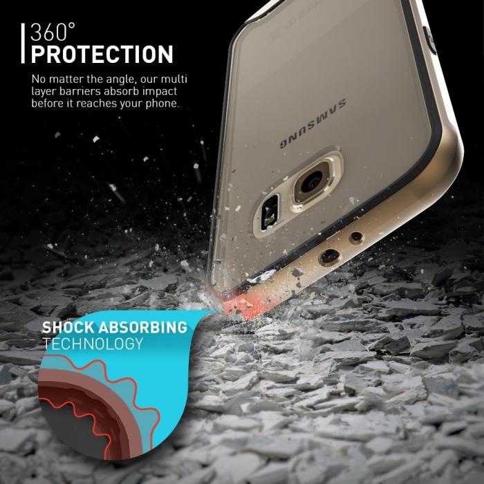 UTGATT5 - Caseology Waterfall Series BaksideSkal till Samsung Galaxy S6 - Guld