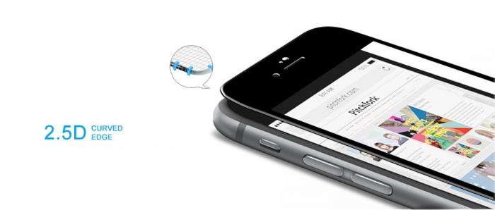 UTGATT5 - CoveredGear Edge to Edge hrdat glas till iPhone 8/7/6 - Svart