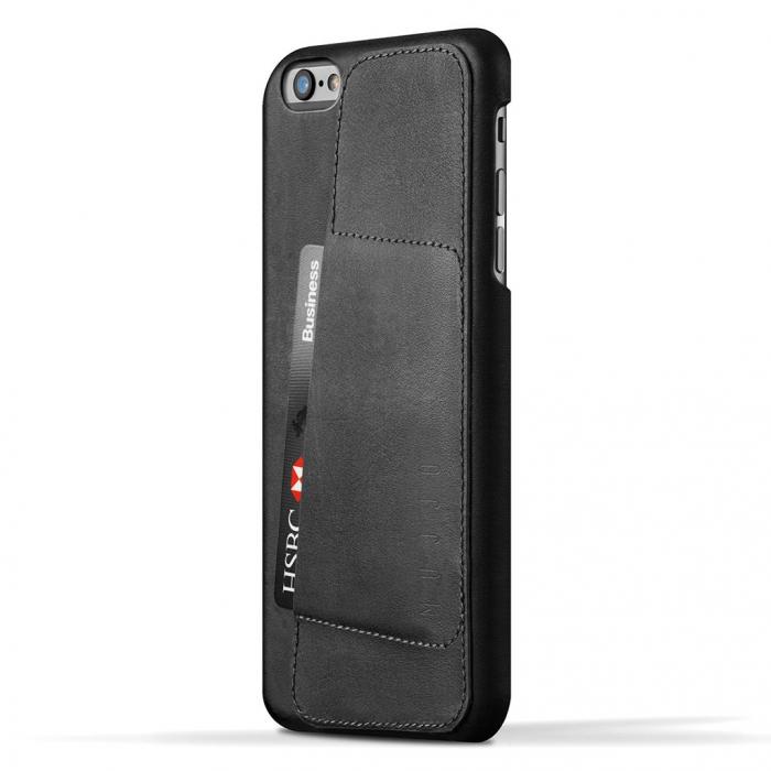 UTGATT5 - Mujjo 80 Leather Wallet Case till iPhone 6(S) Plus - Svart