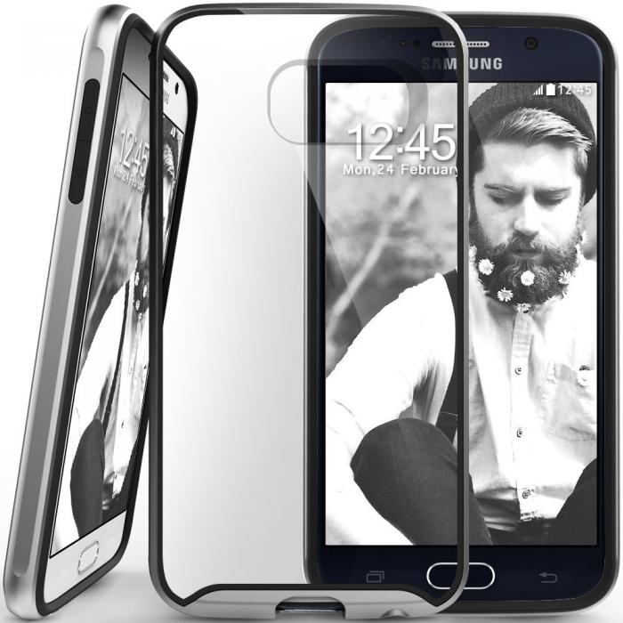 UTGATT5 - Caseology Waterfall Series BaksideSkal till Samsung Galaxy S6 - Silver