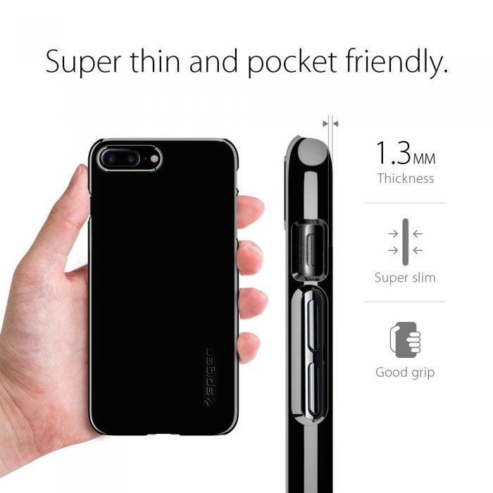 Spigen - SPIGEN Thin Fit Skal till Apple iPhone 7 Plus - Rose Gold