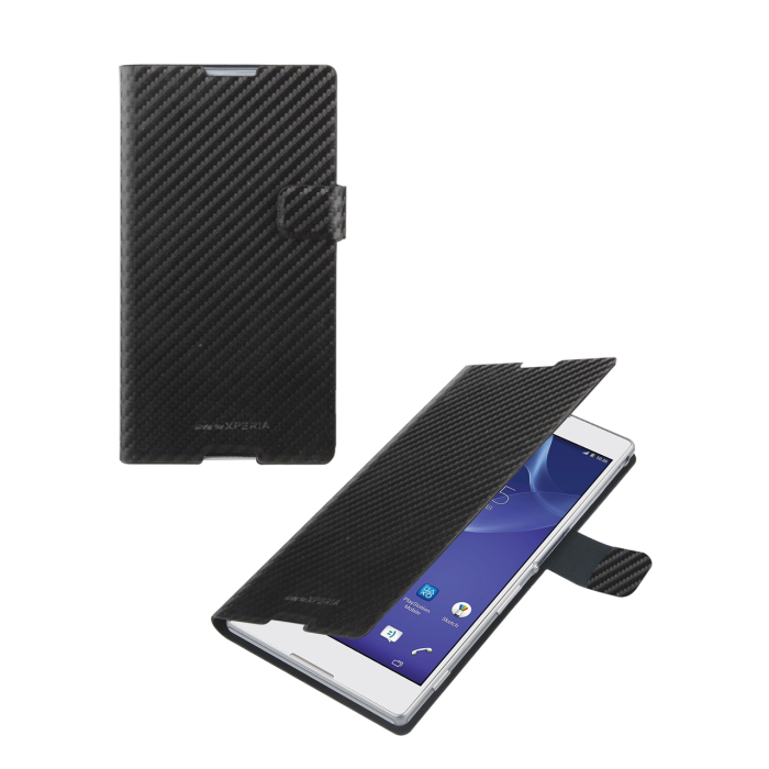 UTGATT4 - Roxfit - Made for Xperia - Book flip case till Sony Xperia T2 Ultra (Svart)
