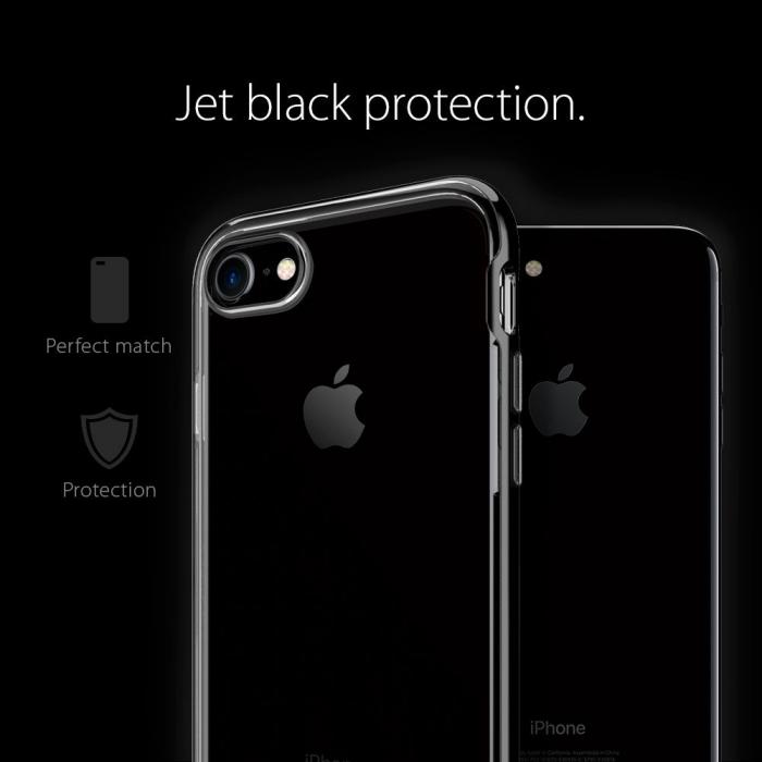 UTGATT5 - SPIGEN Neo Hybrid Crystal Skal till Apple iPhone 8/7 - Jet Black