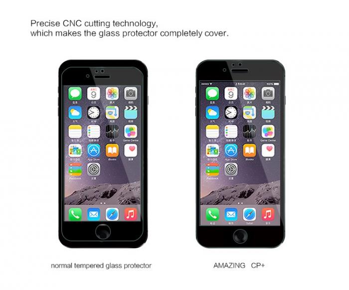 Nillkin - Nillkin Hrdat Glas Skrmskydd CP+ till Apple iPhone 6 Plus - Svart