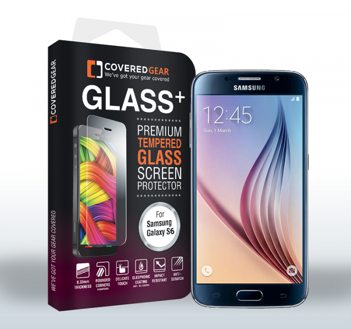 UTGATT5 - CoveredGear hrdat glas skrmskydd till Samsung Galaxy S6