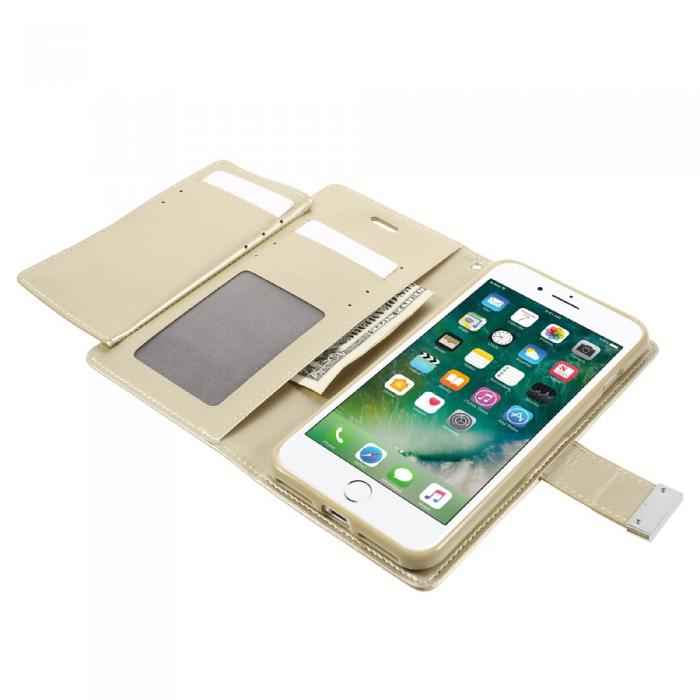 UTGATT5 - Mercury Rich Diary plnboksfodral till Apple iPhone 7 Plus - Guld