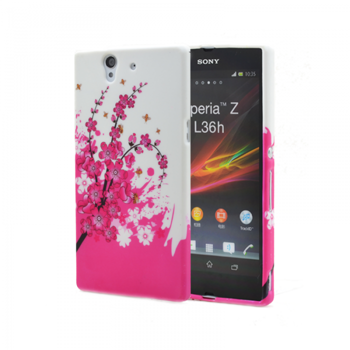 UTGATT5 - FlexiCase Skal till Sony Xperia Z (Sommar Rosa)