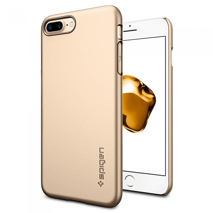 Spigen - SPIGEN Thin Fit Skal till Apple iPhone 7 Plus - Gold