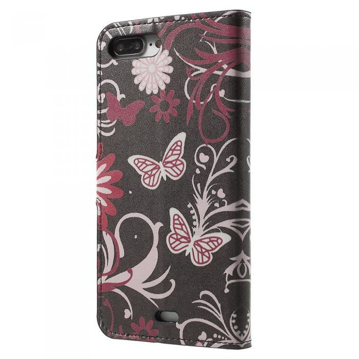 UTGATT5 - Plnboksfodral till iPhone 7 Plus - Black Butterfly
