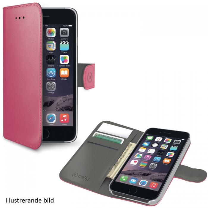 UTGATT5 - Celly Plnboksfodral till iPhone 8/7 - Rosa