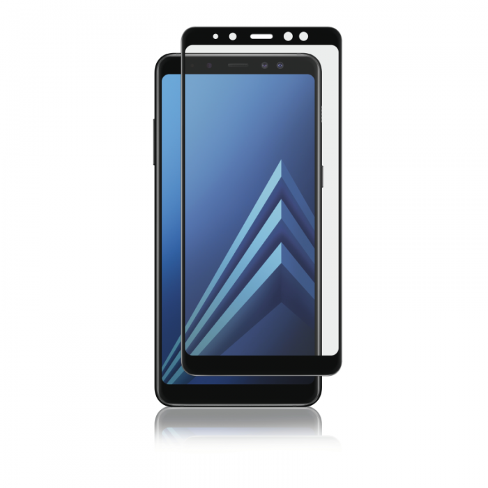 UTGATT1 - Panzer - Curved Glass Samsung Galaxy A8 2018 - Svart