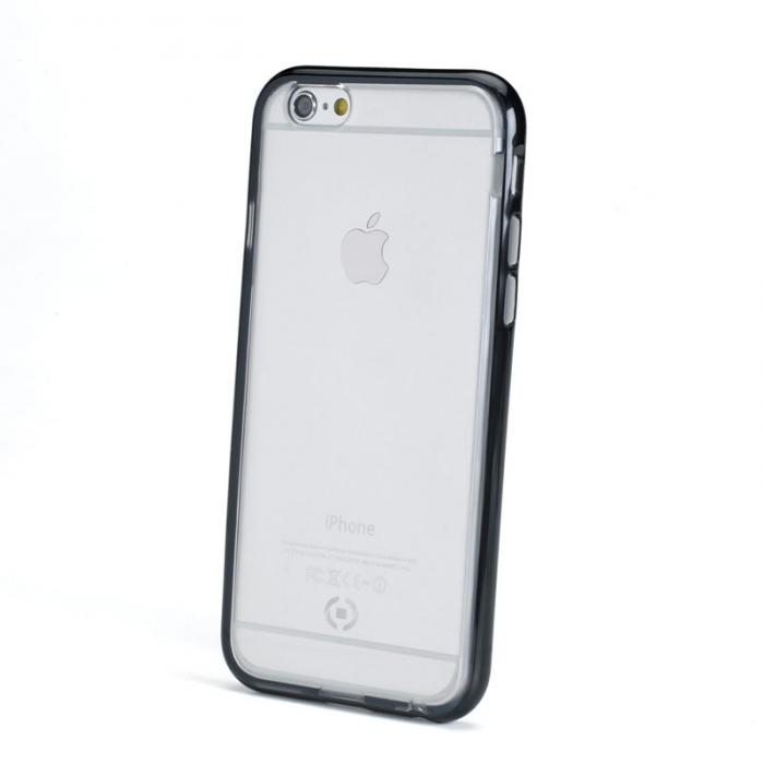 UTGATT5 - Celly Bumper Cover Fluo iPhone 6/6s - Svart