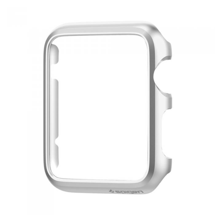 UTGATT5 - Spigen Thin Fit Skal till Apple Watch 38mm - Satin Silver