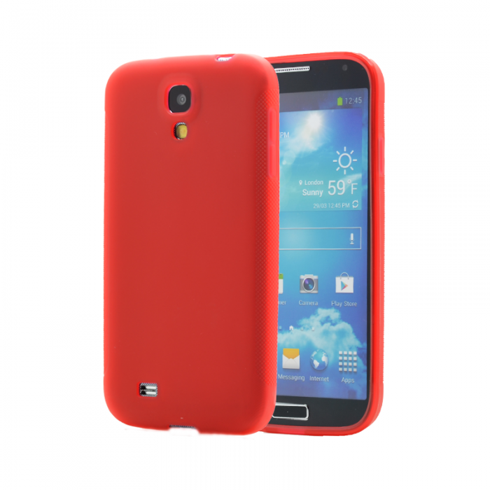 A-One Brand - Grip FlexiSkal till Samsung Galaxy S4 - i9500 (Rd)