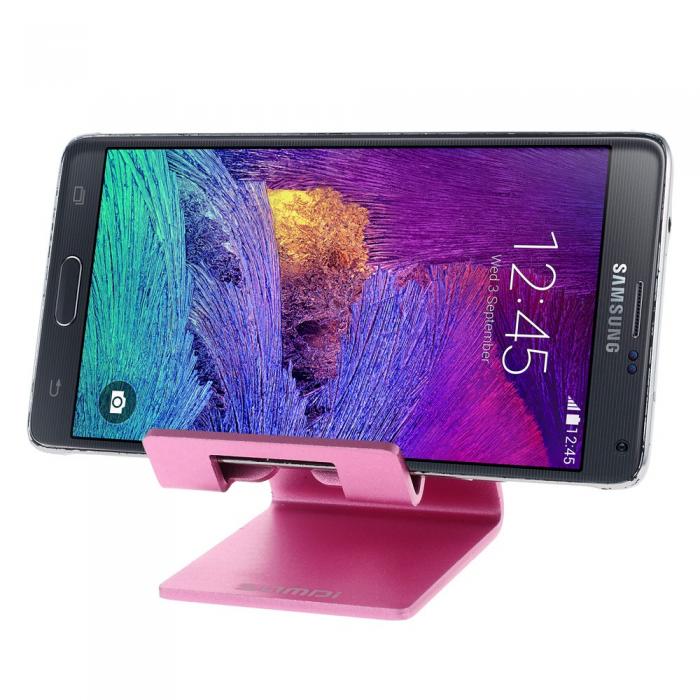 UTGATT5 - Aluminium stativ fr Tablet PC och Smartphone (Rosa)