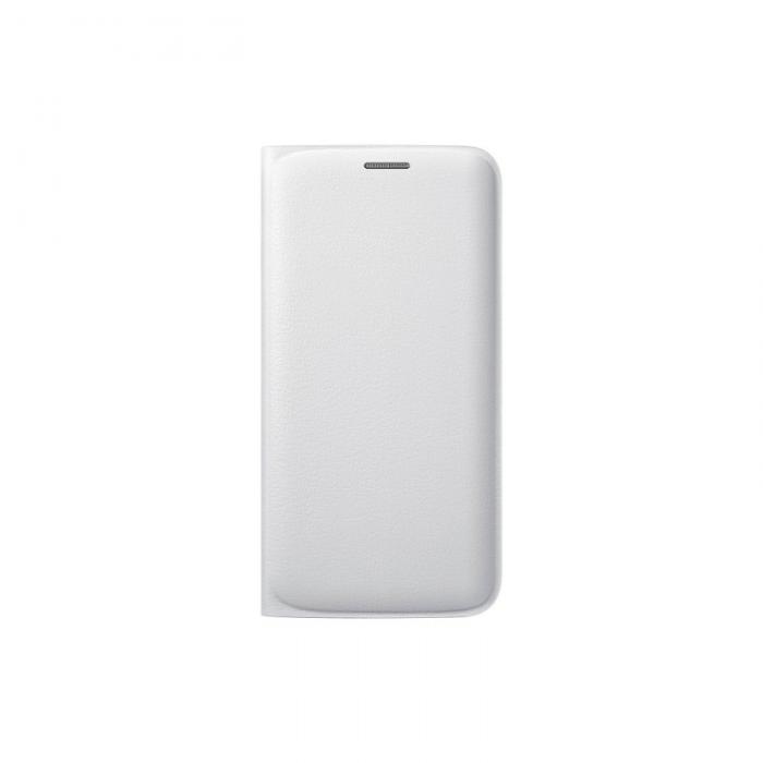 UTGATT5 - Samsung Galaxy S6 Flip Wallet PU-lder - Vit