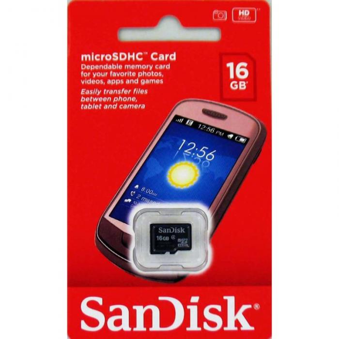 UTGATT5 - Minneskort SanDisk Micro SDHC 16 GB