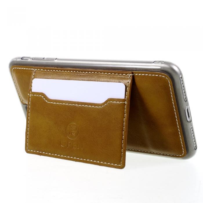 UTGATT4 - Multifunctional Wallet Plnboksfodral till iPhone 7/8 Plus - Brun
