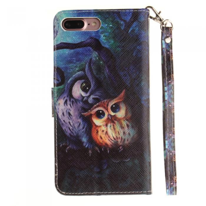 UTGATT5 - Plnboksfodral iPhone 7 Plus - Owls Painting