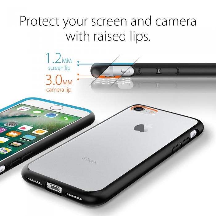 UTGATT5 - SPIGEN Ultra Hybrid Skal till Apple iPhone 8/7 - Clear