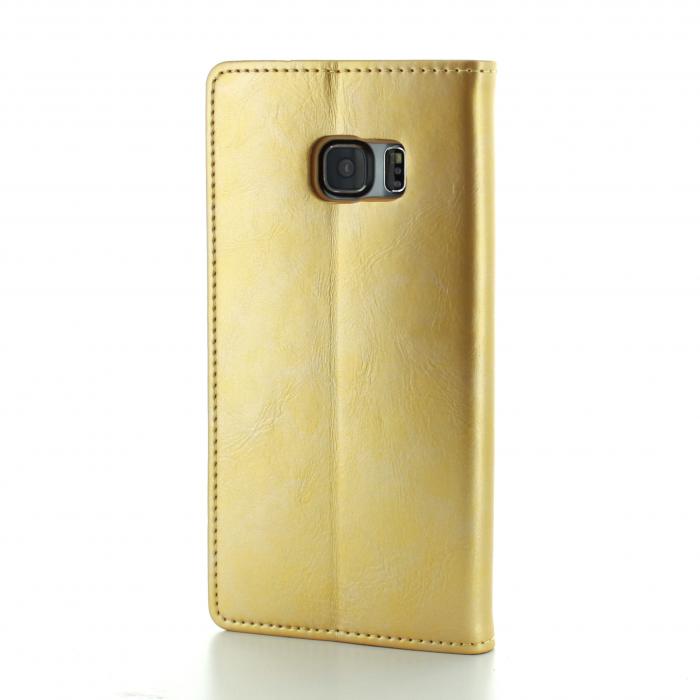 CoveredGear - CoveredGear Discover Wallet till Samsung Galaxy S6 Edge+ (Guld)