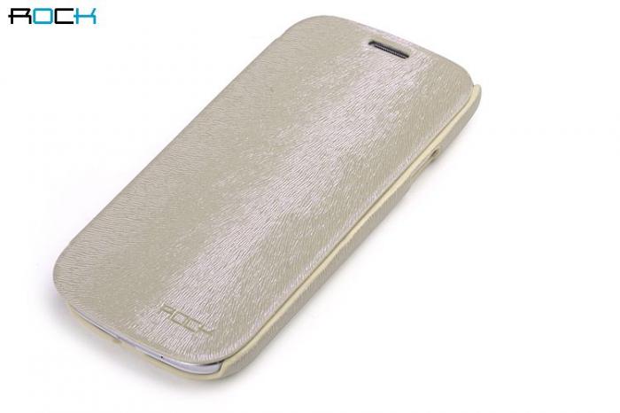 UTGATT4 - Rock Big City side flip mobilvska till Samsung Galaxy S3 i9300 (Cream)