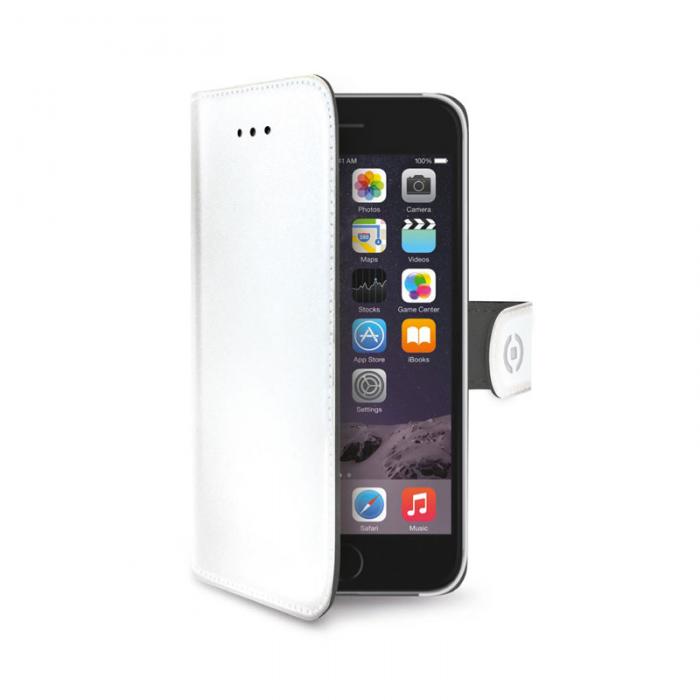 UTGATT5 - Celly Plnboksfodral till iPhone 6/6S - Vit