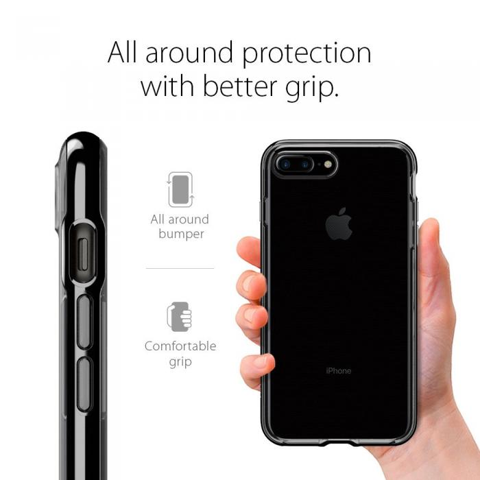 UTGATT5 - SPIGEN Neo Hybrid Crystal Skal till Apple iPhone 7 Plus - Jet Black