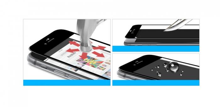 UTGATT5 - CoveredGear Edge to Edge hrdat glas till iPhone 8 Plus / 7 Plus- Vit
