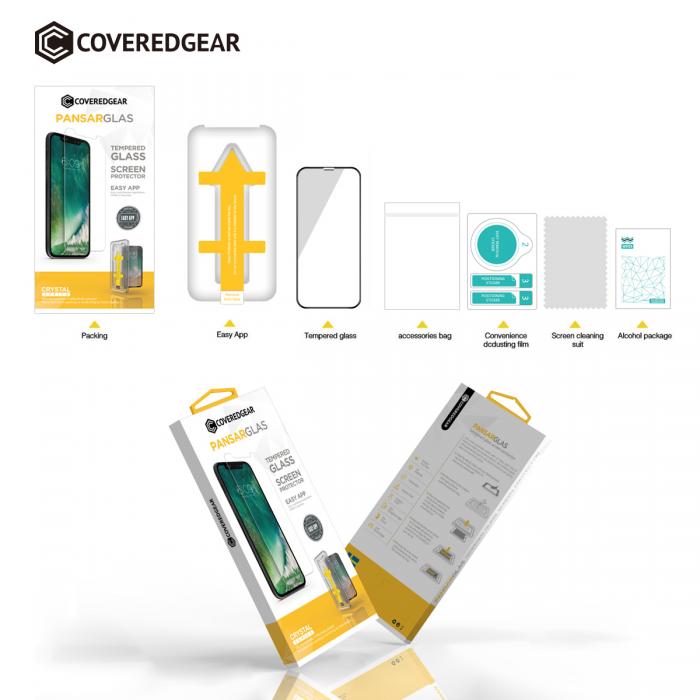 CoveredGear - CoveredGear Hrdat Glas Skrmskydd till iPhone 11 Pro Max / Xs Max - Svart