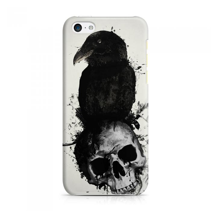 UTGATT5 - Skal till Apple iPhone 5C - Raven and Skull