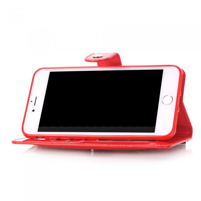 UTGATT5 - Glossy Plnboksfodral iPhone 7/8 Plus - Rd