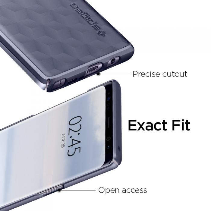 UTGATT5 - SPIGEN Thin Fit Skal till Samsung Galaxy Note 8 - Orchid Grey