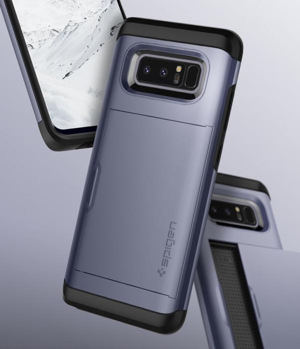 UTGATT5 - SPIGEN Slim Armor CS Skal till Samsung Galaxy Note 8 - Orchid Grey