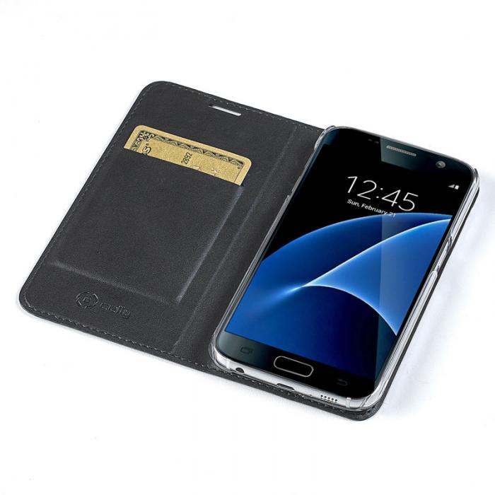 UTGATT5 - Celly Air Superslim fodral till Samsung Galaxy S7 - Svart