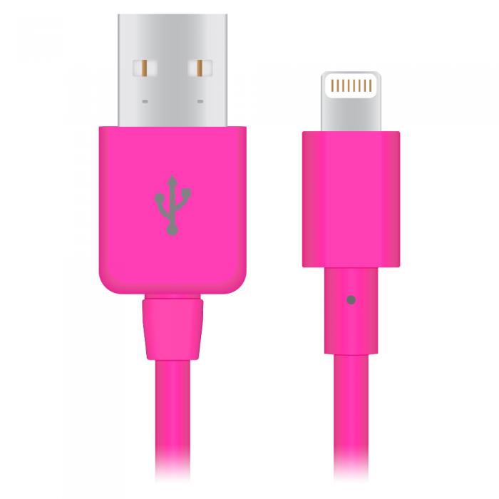 UTGATT5 - Naztech Apple Certified Lightning 8-Pin Charge and Sync Cable - (Magenta)