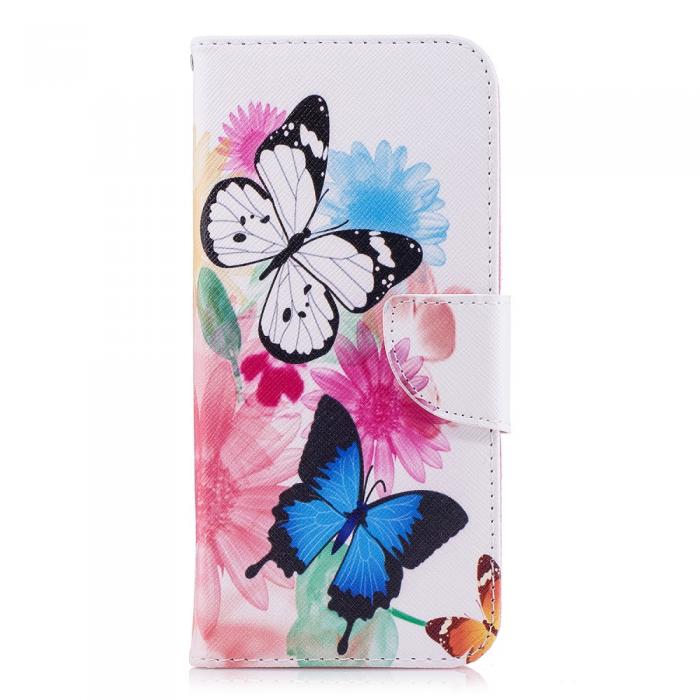 UTGATT4 - Plnboksfodral till Samsung Galaxy S9 Plus - Butterfly Flower