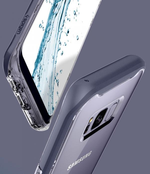 UTGATT5 - SPIGEN Neo Hybrid Crystal Skal till Samsung Galaxy S8 - Orchid Grey