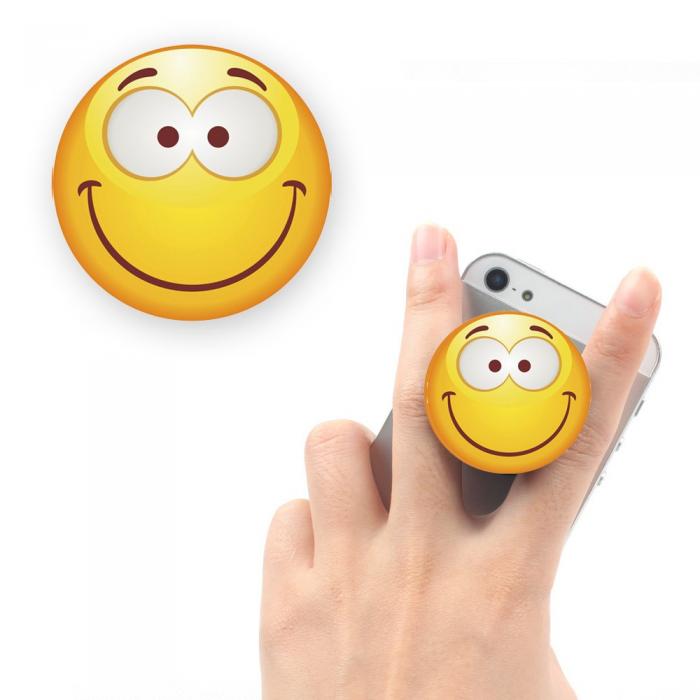 UTGATT5 - Finger Grip Hllare/Stll - Smiley med stora gon