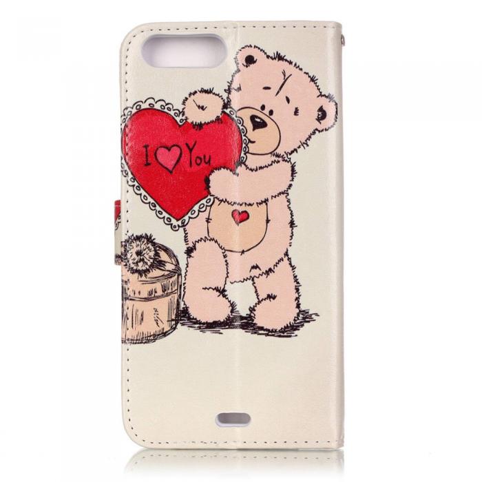 UTGATT1 - Plnboksfodral till iPhone 7 Plus & iPhone 8 Plus - Cute Bear