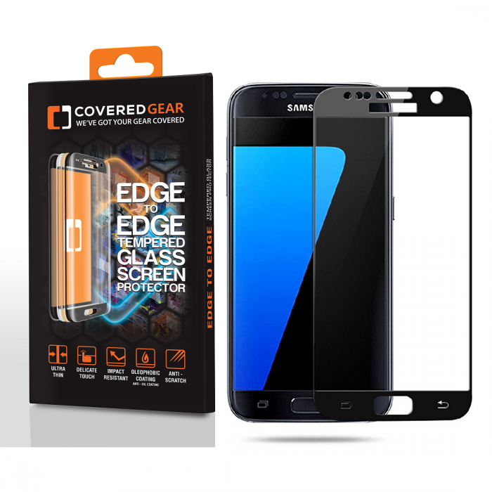 UTGATT5 - CoveredGear Edge to Edge hrdat glas till Samsung Galaxy S7 - Svart