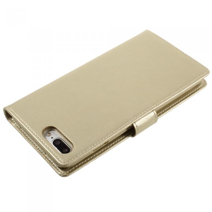 UTGATT5 - Mercury Rich Diary plnboksfodral till Apple iPhone 7 Plus - Guld